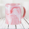 Кружка розовый мрамор с разводами на заказ печать своего изображения Фото № 1